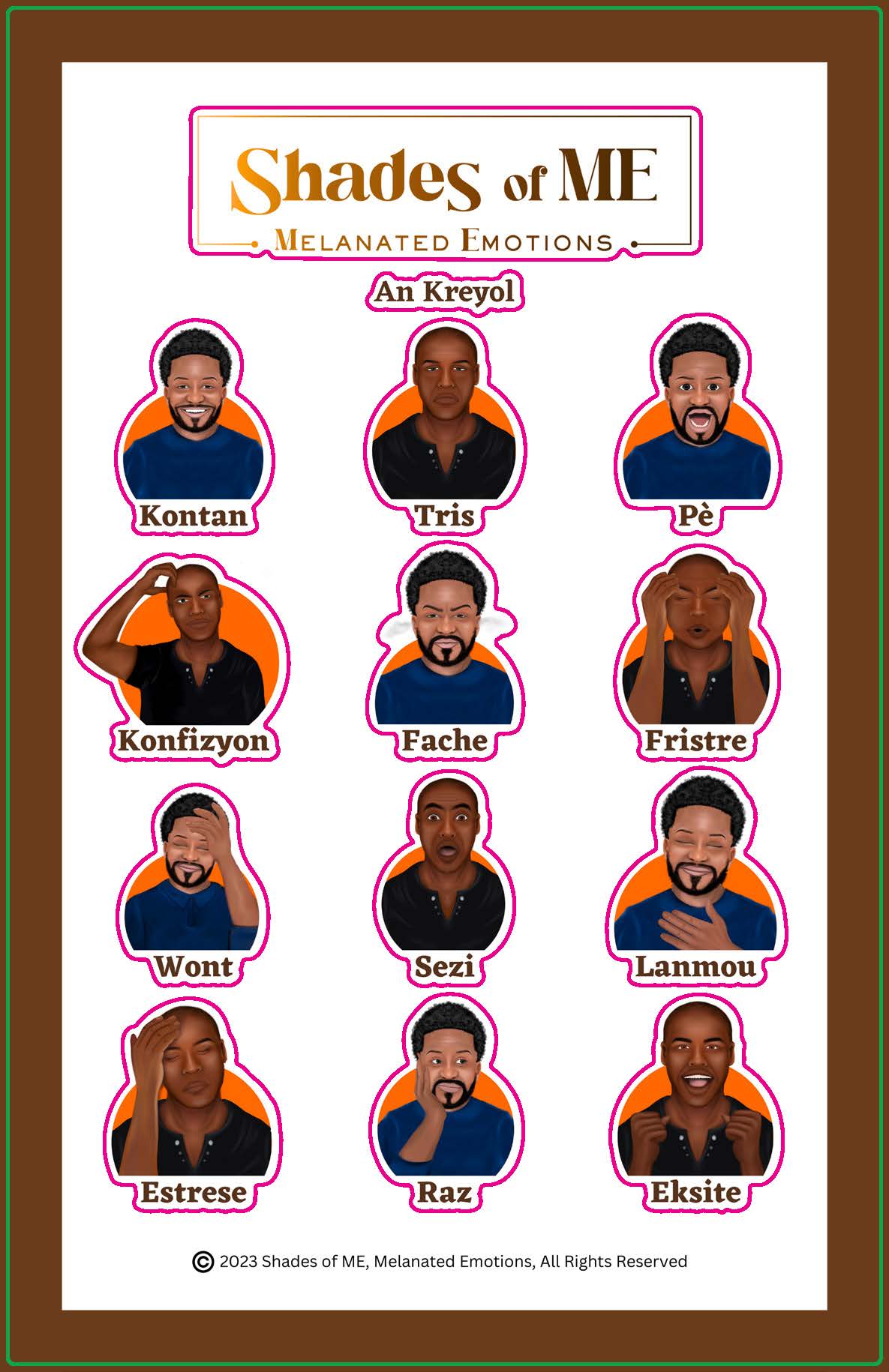 Stickers - Black Men (Kreyol)