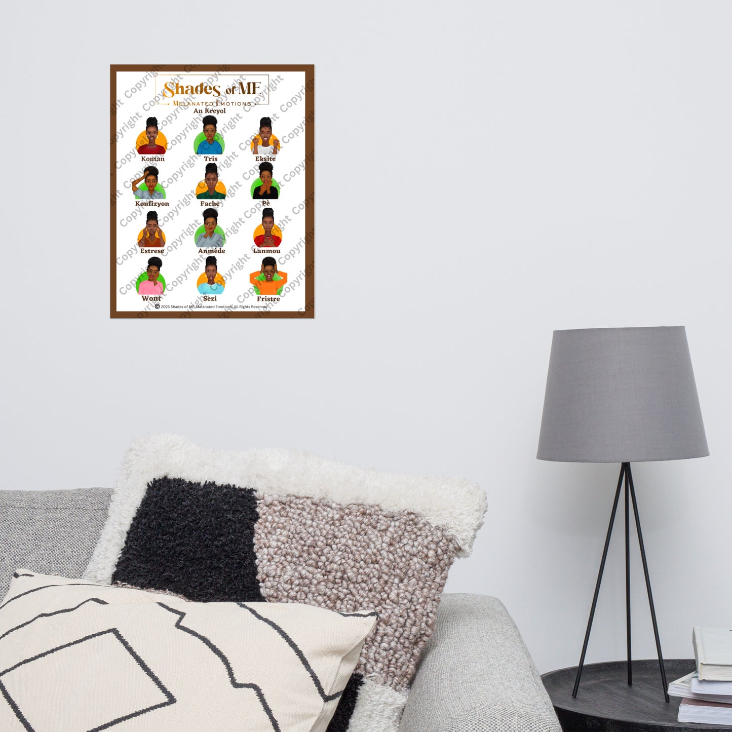 Feelings Chart - Black Women (Kreyol)