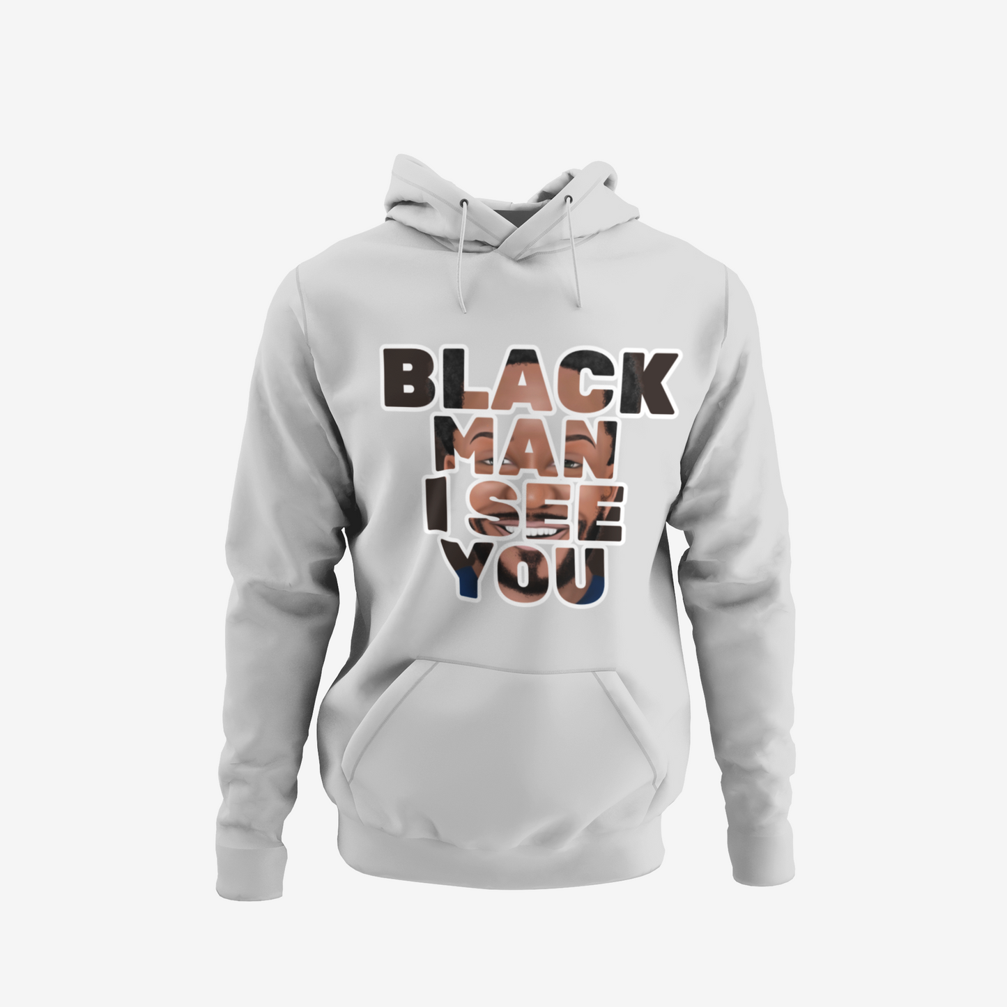 Hoodie - Black Man I See You (Black)