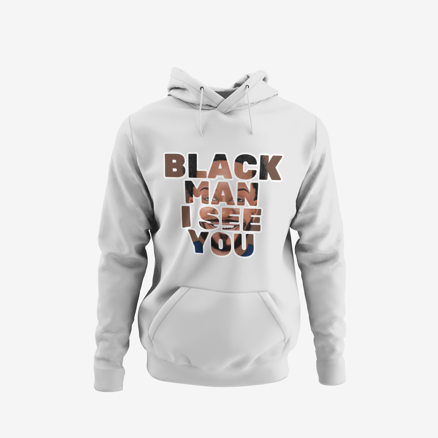 Hoodie - Black Man I See You (Brown)