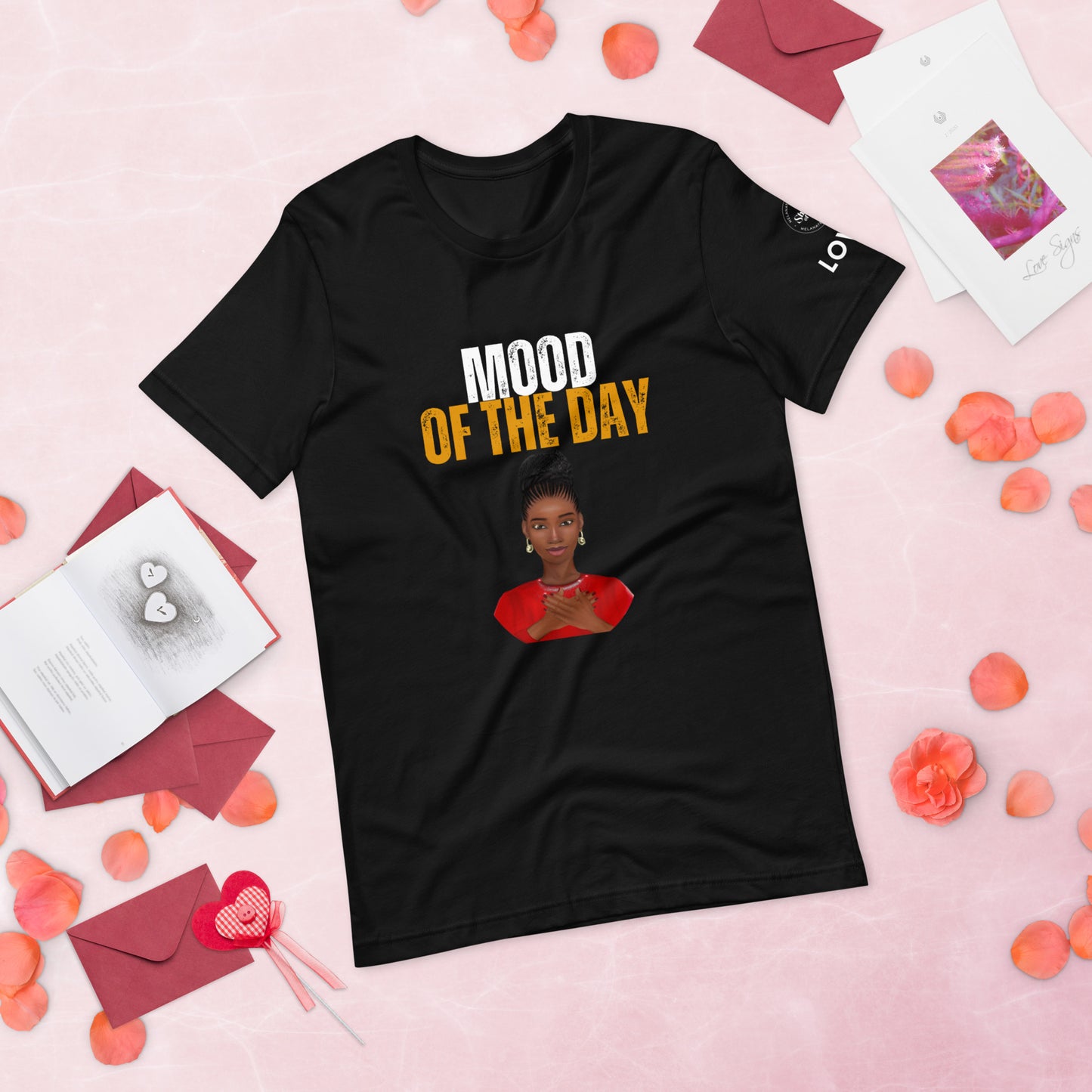 Mood of the Day T-shirt - Loved (Black Woman)