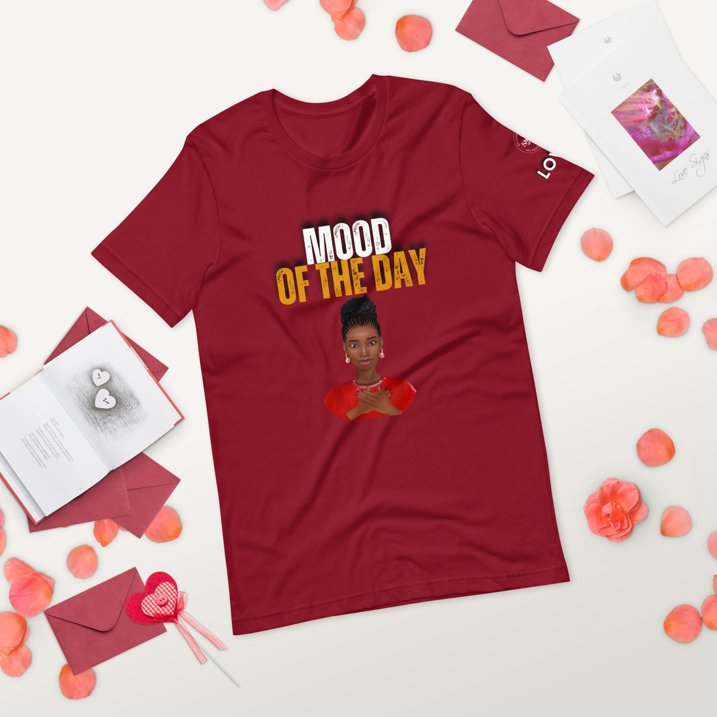 Mood of the Day T-shirt - Loved (Black Woman)