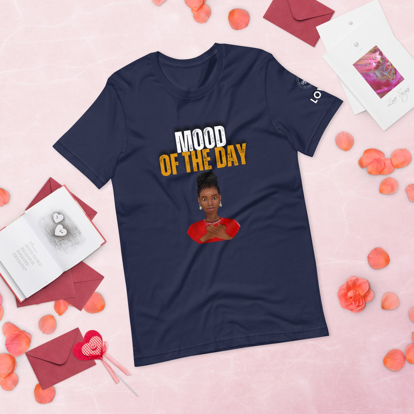 Mood of the Day T-shirt - Loved (Black Woman)