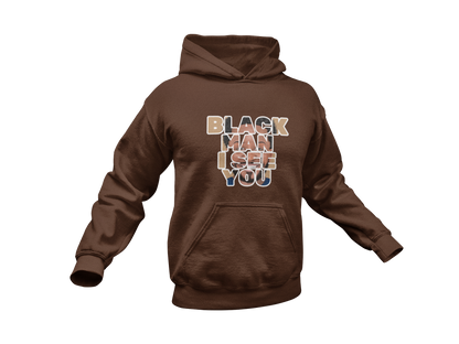 Hoodie - Black Man I See You (Beige)