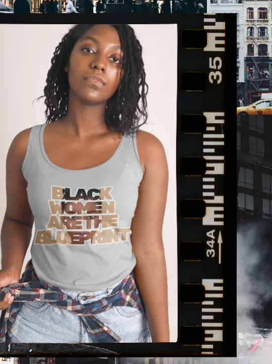 Tank - Black Women Are the Blueprint (Beige)