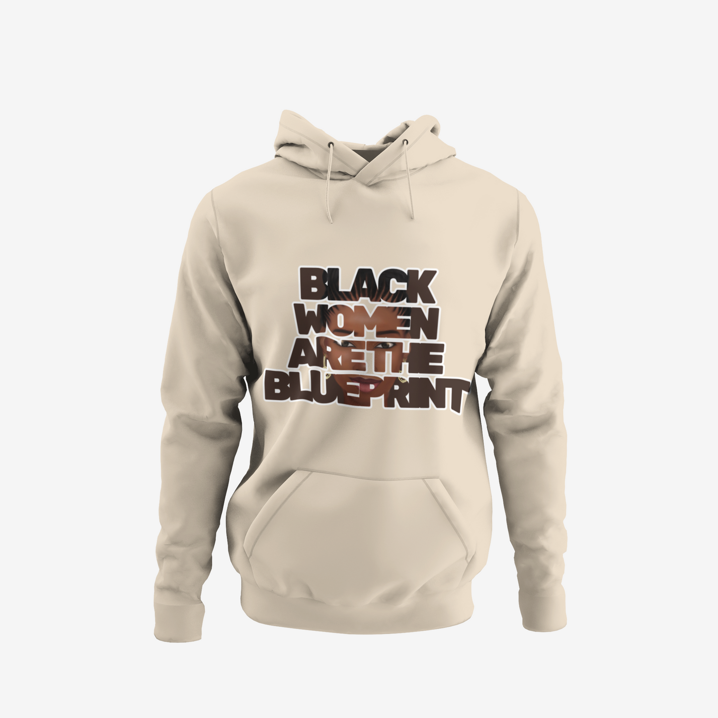 Hoodie - Black Women are the Blueprint (Dark Brown)