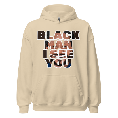 Hoodie - Black Man I See You (Black)